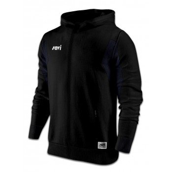 Black Full-Zip Hooded Jacket